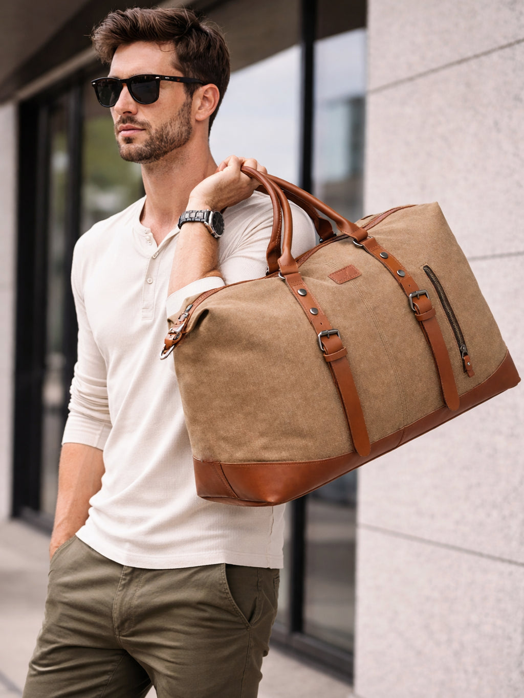 Heritage Canvas Duffel Bag – 72L