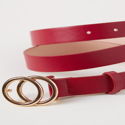 Redhorns Elastic Ladies Wide Belt#color_maroon