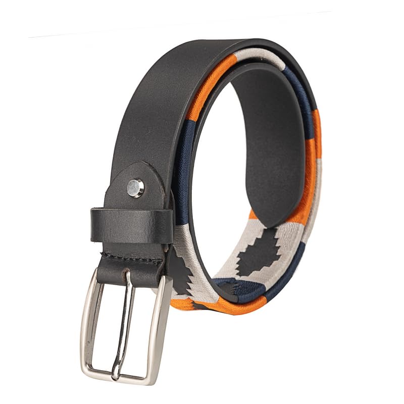 Redhorns Mens Genuine Leather Belt#color_black