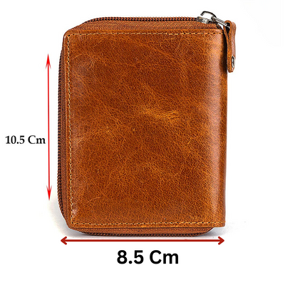 Redhorns Mens Genuine Leather Card Holder#color_tan