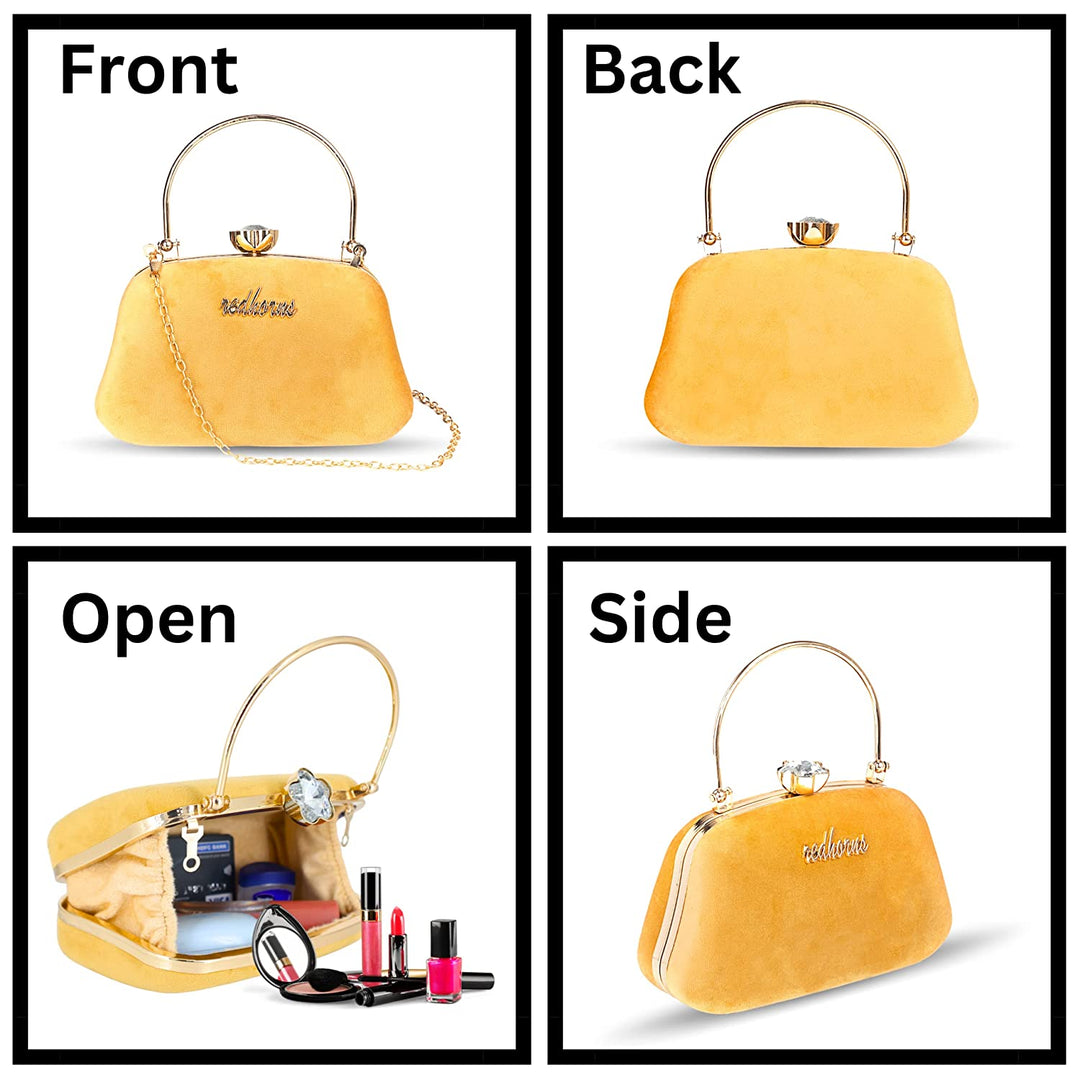 Designer Ladies Clutches#color_gold
