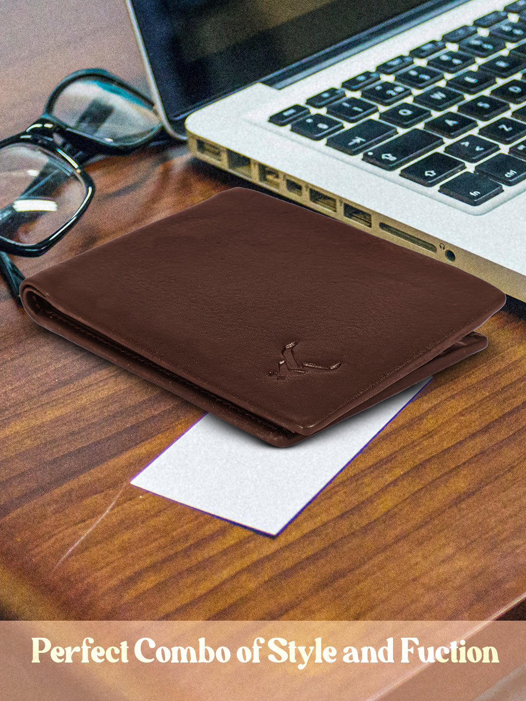 RFID protected men's wallet#color_brown