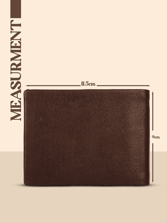 RFID protected men's wallet#color_brown