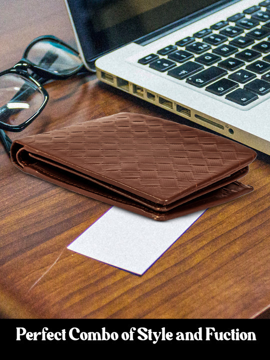 RFID protected men wallet#color_light-brown