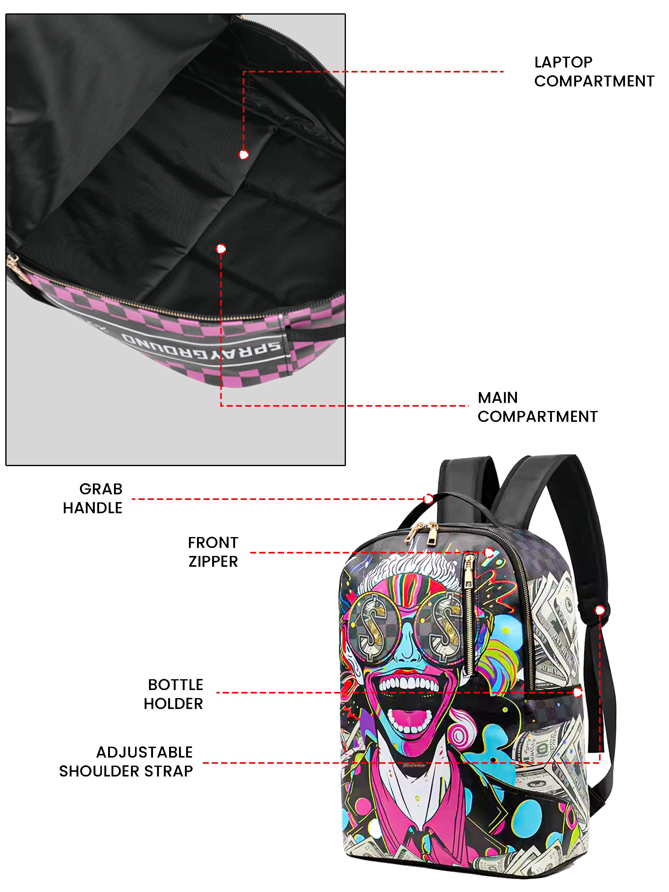 PopCartoon 22L Laptop Backpack