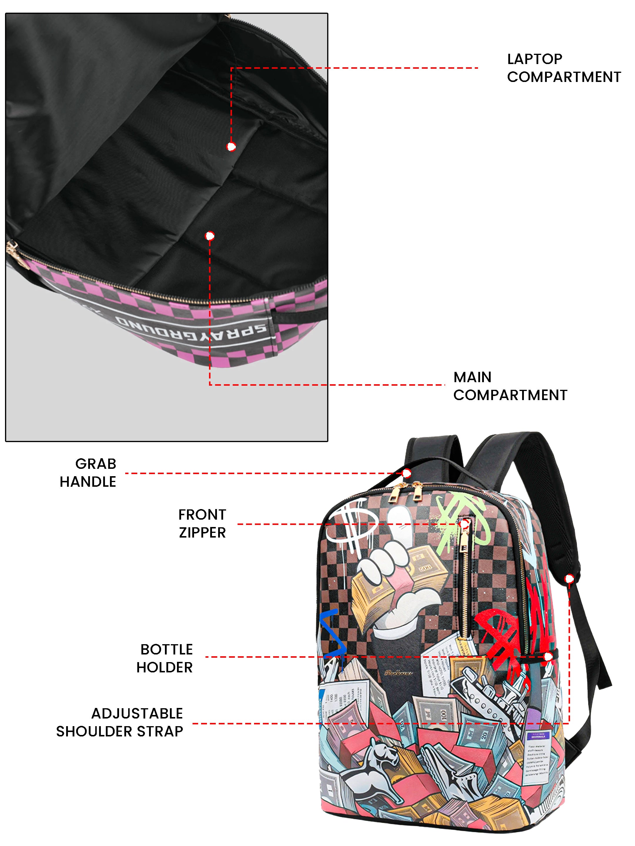 PopCartoon 22L Laptop Backpack