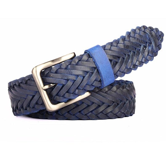 Redhorns Mens Genuine Leather Belt#color_blue