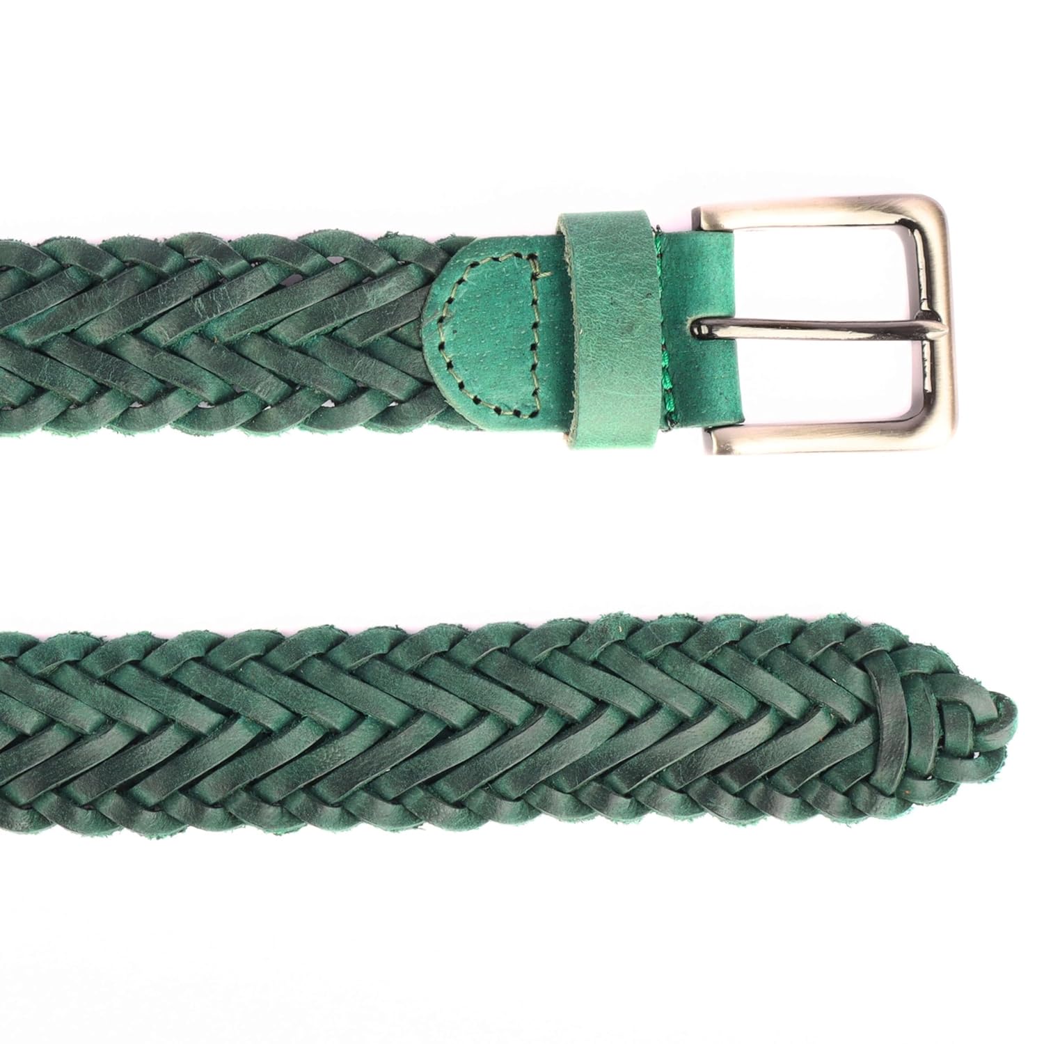 Redhorns Mens Genuine Leather Belt#color_green