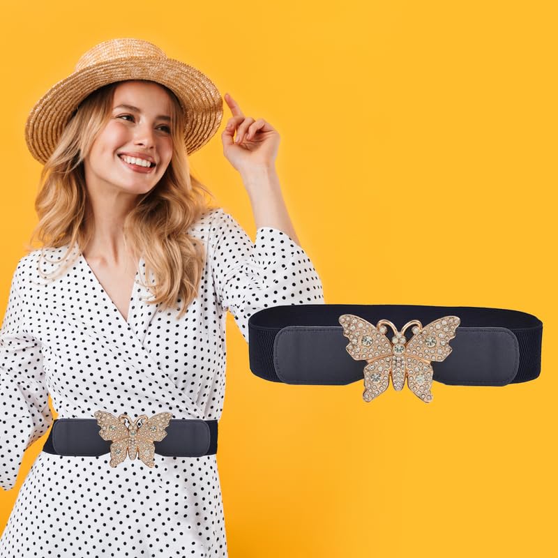 Redhorns Elastic Ladies Wide Belt#color_black