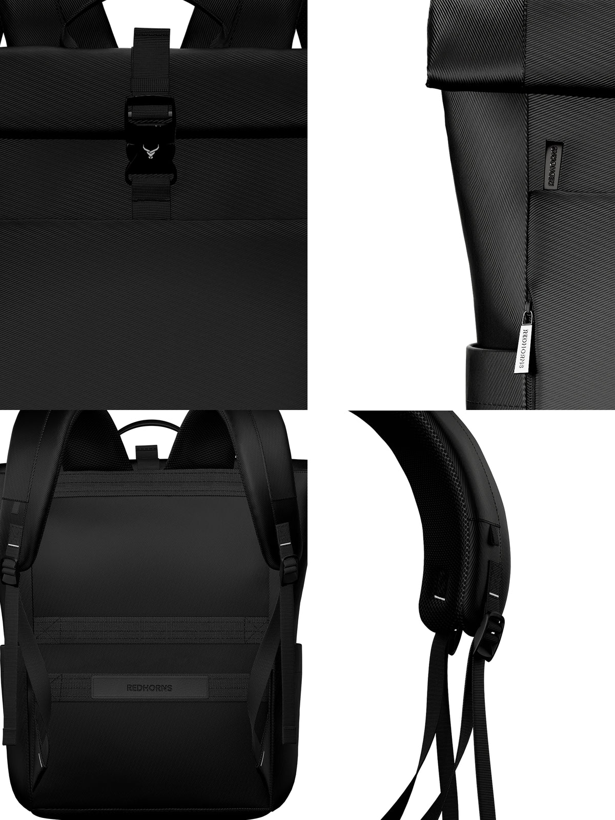Obsidnight Rolltop Backpack 20L