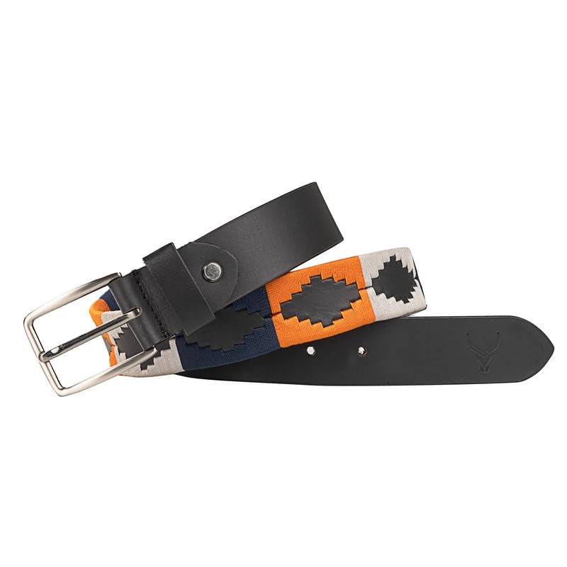 Redhorns Mens Genuine Leather Belt#color_black
