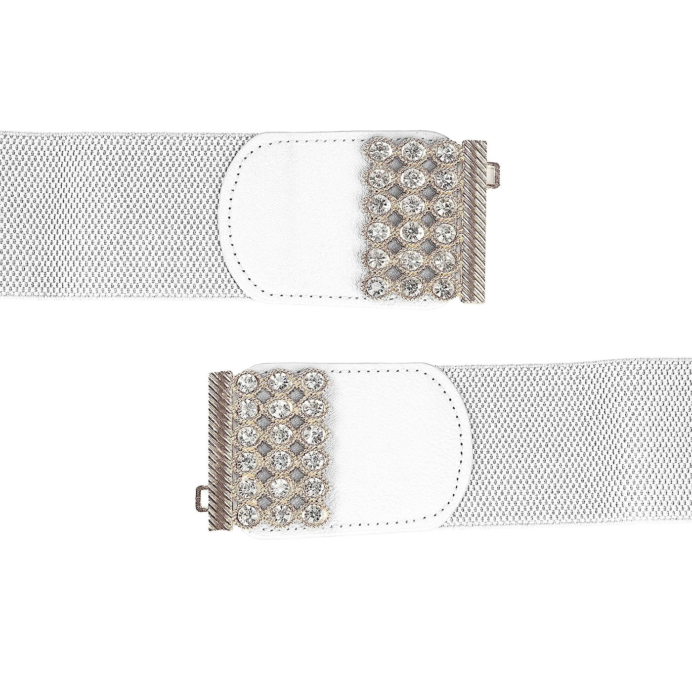 Redhorns Elastic Ladies Wide Belt#color_white
