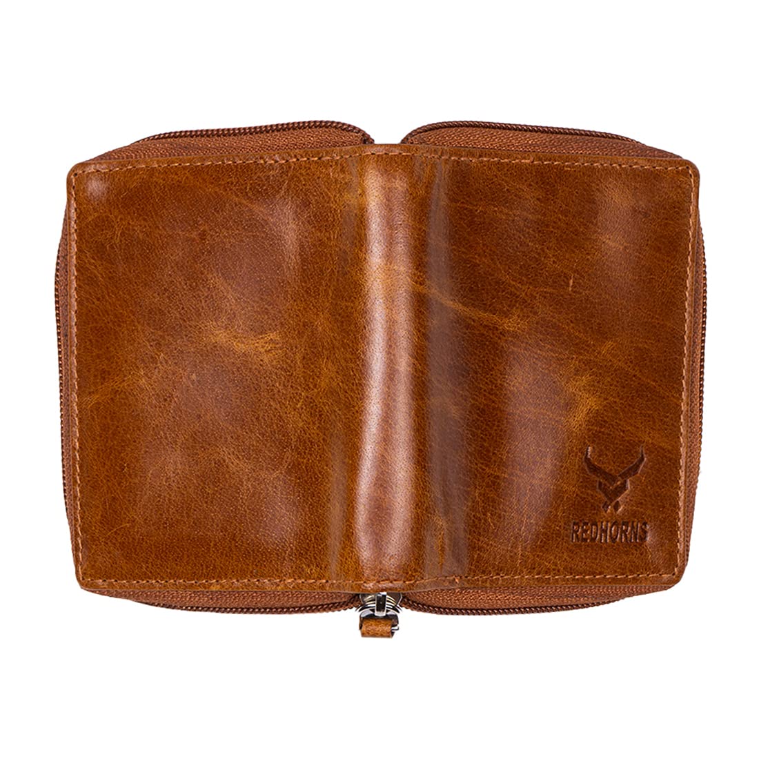 Redhorns Mens Genuine Leather Card Holder#color_tan