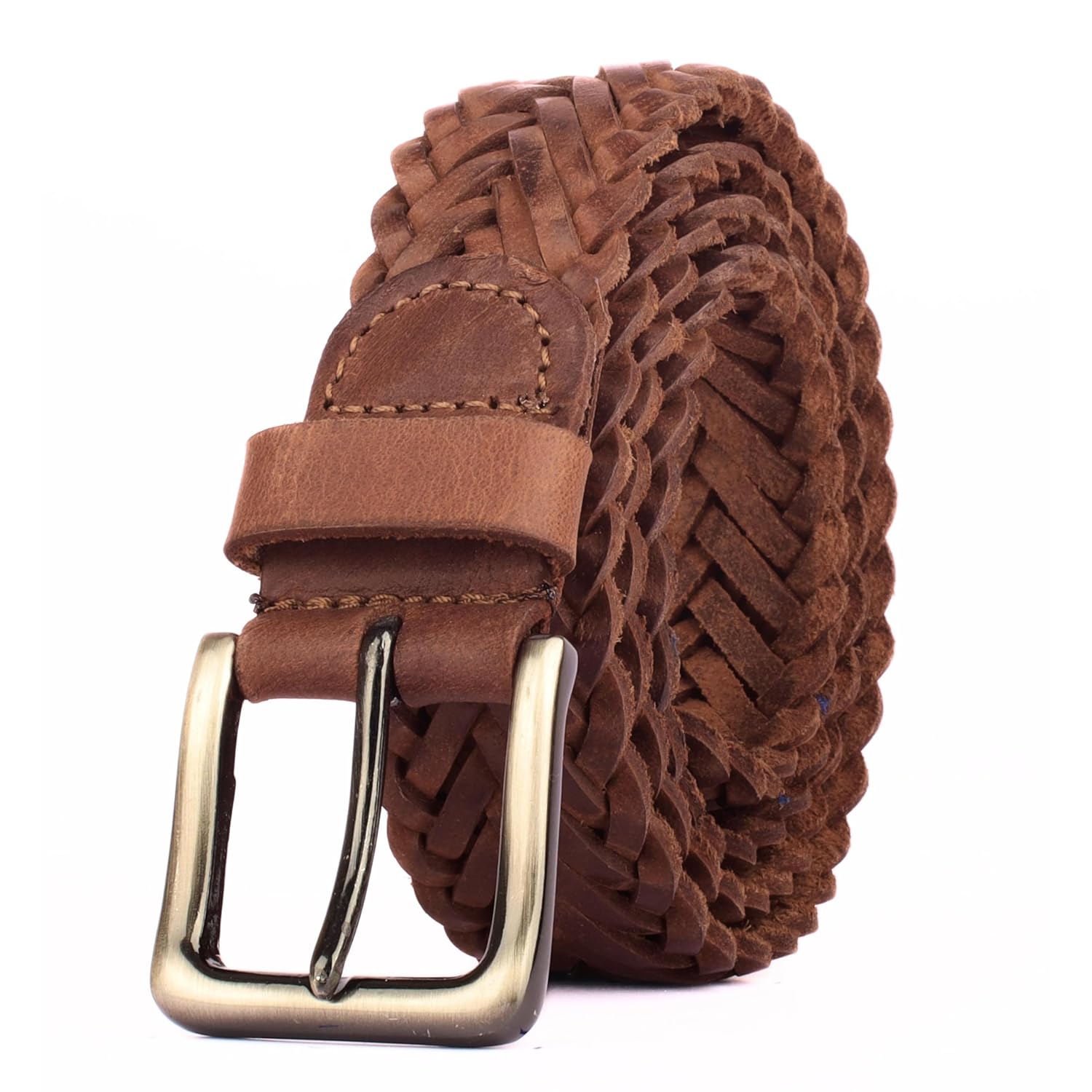 Redhorns Mens Genuine Leather Belt#color_brown