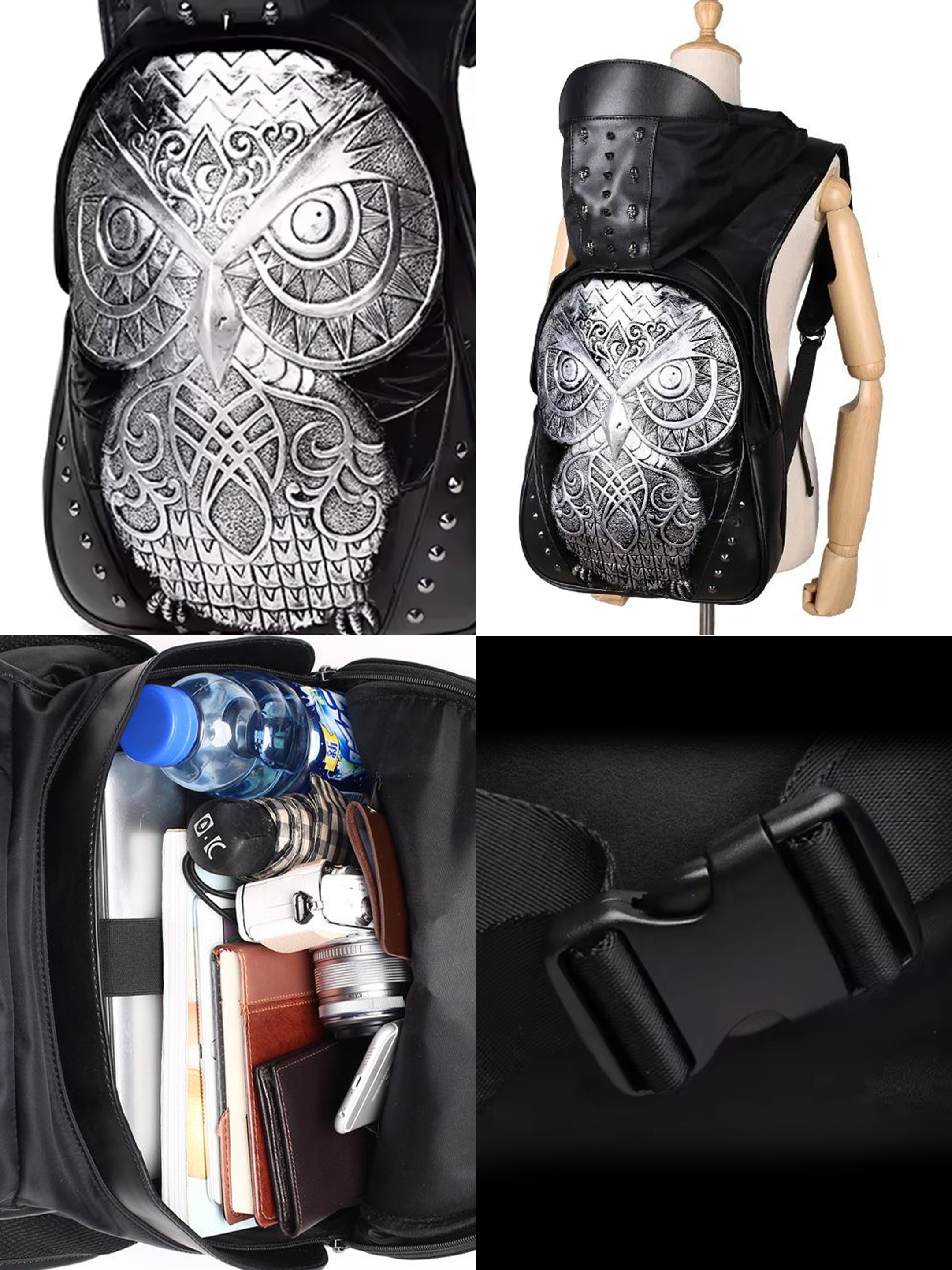 Silver Owl 3D Armor Backpack