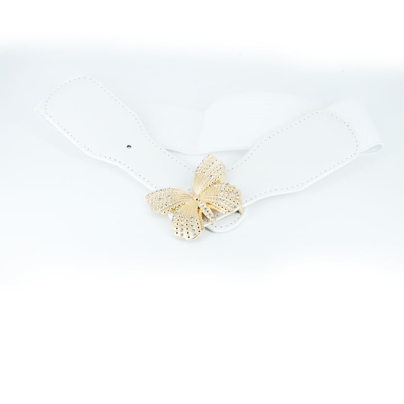 Redhorns Elastic Ladies Wide Belt#color_white