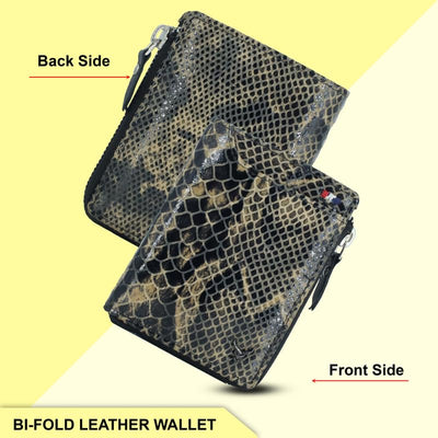 Mens Wallet Brown Color Front Side#color_black