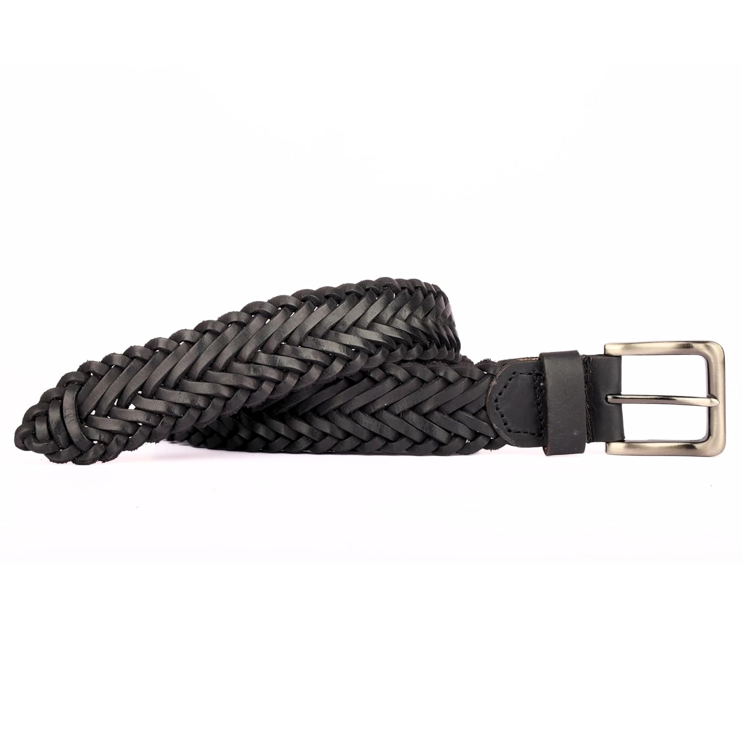 Redhorns Mens Genuine Leather Belt#color_black