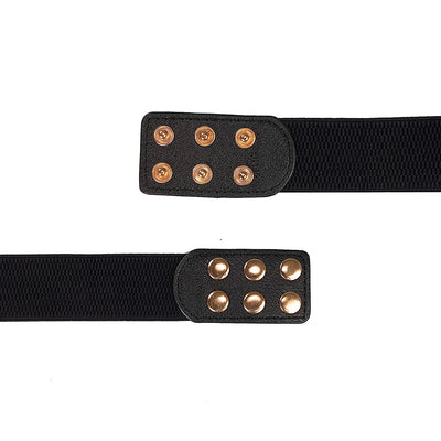Redhorns Elastic Ladies Wide Belt#color_black-new