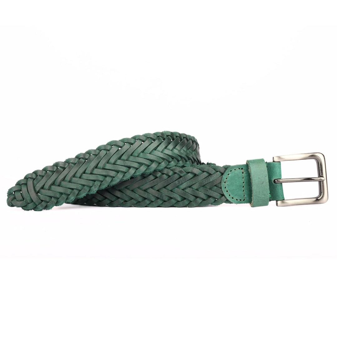 Redhorns Mens Genuine Leather Belt#color_green