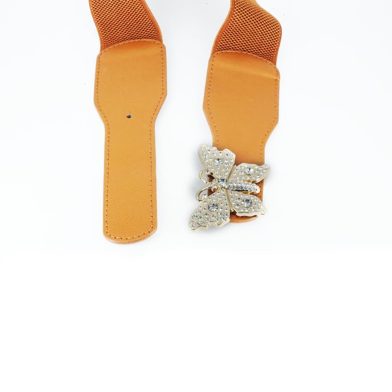 Redhorns Elastic Ladies Wide Belt#color_tan