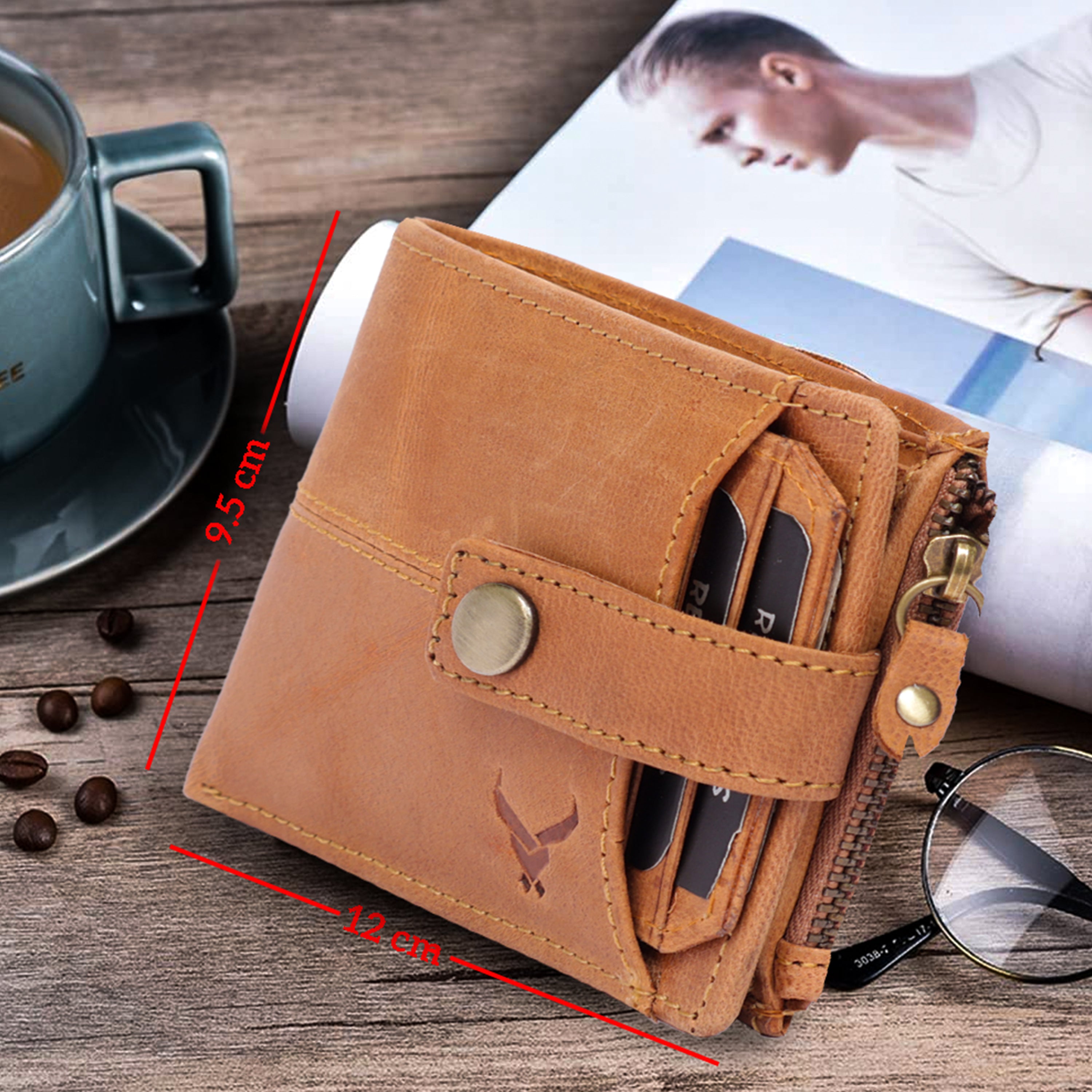 Rfid protected men wallet#color_light-hunter