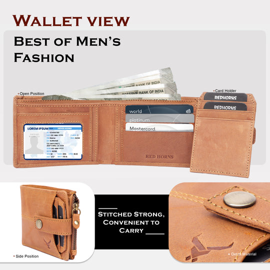 Rfid protected men wallet#color_light-hunter