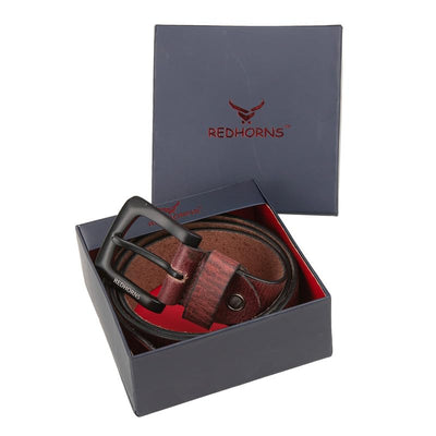Redhorns Elastic Ladies Wide Belt#color_redwood