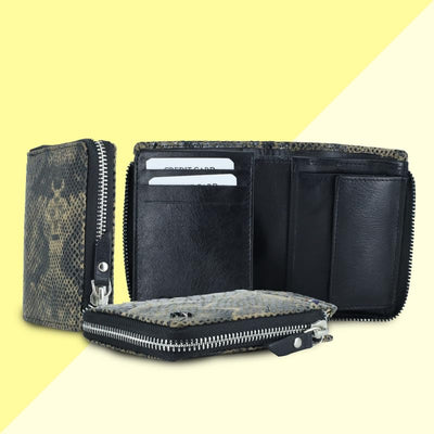 Mens Wallet Brown Color Front Side#color_black