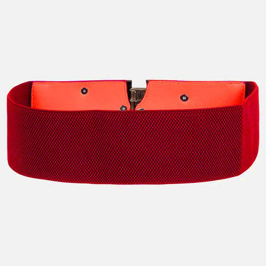 Redhorns Elastic Ladies Wide Belt#color_red