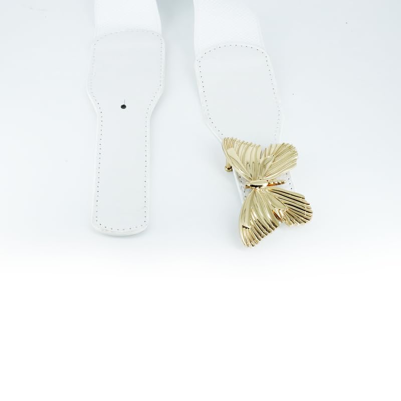 Redhorns Elastic Ladies Wide Belt#color_white