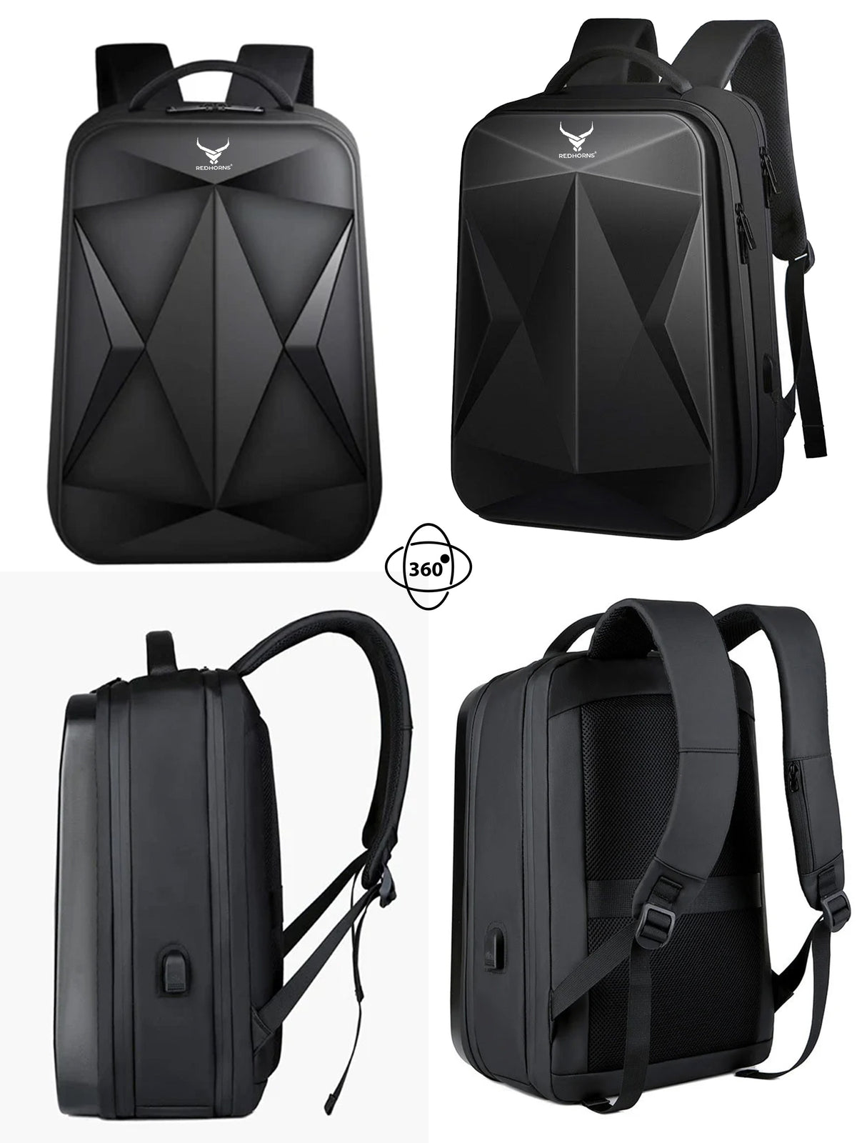 TitanShield Hard Case Laptop Backpack