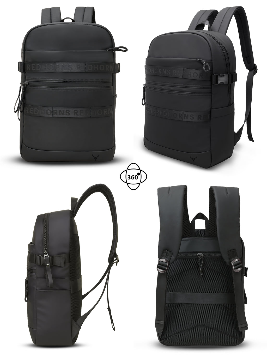 Typography Laptop Backpack