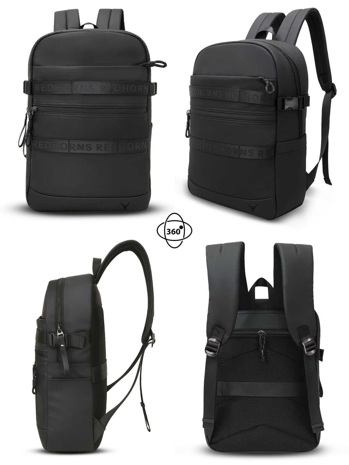 Typography Laptop Backpack