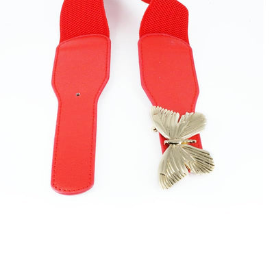 Redhorns Elastic Ladies Wide Belt#color_red