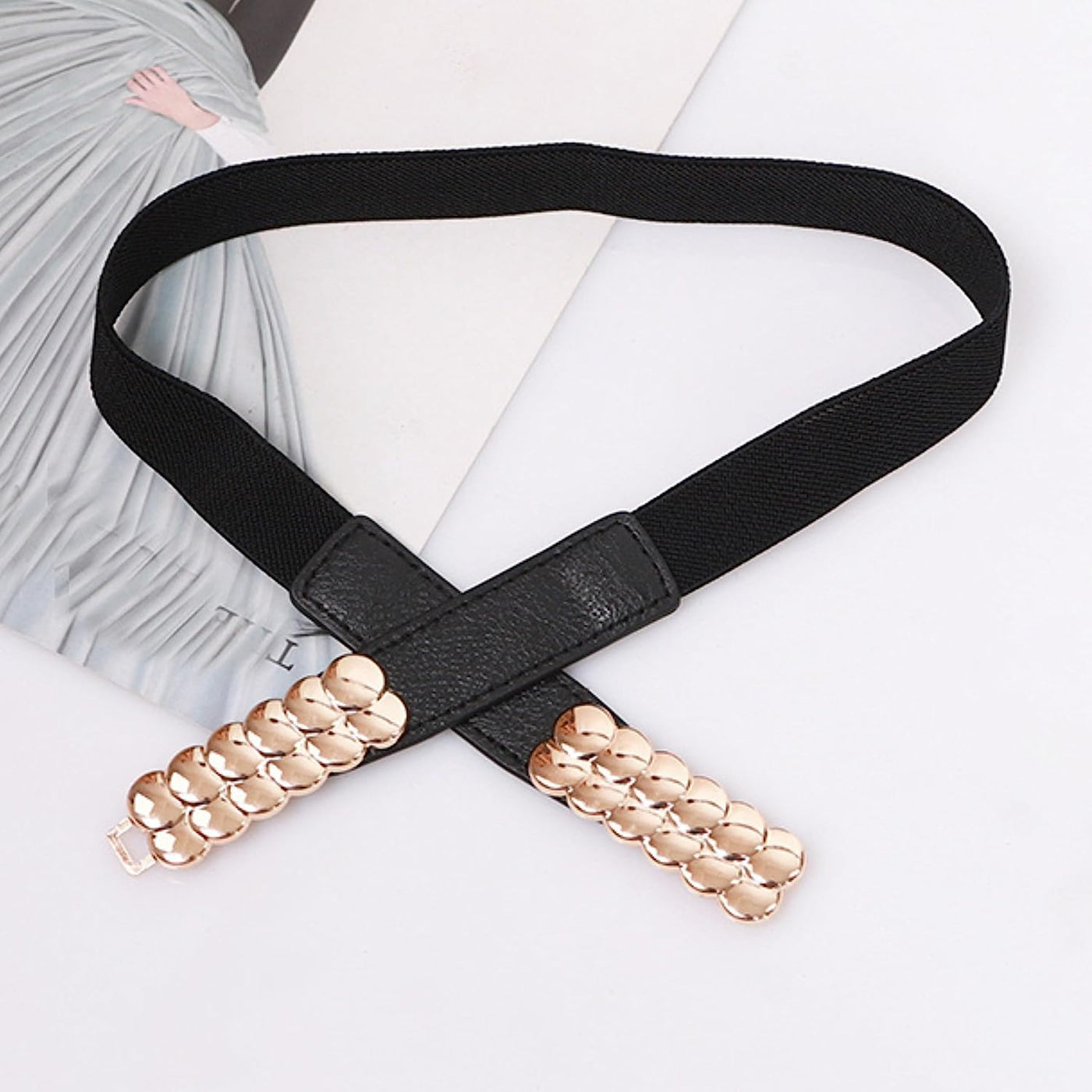 Redhorns Elastic Ladies Wide Belt#color_black
