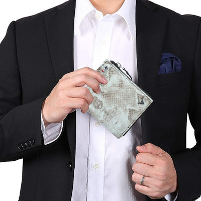Mens Wallet Brown Color Front Side#color_white