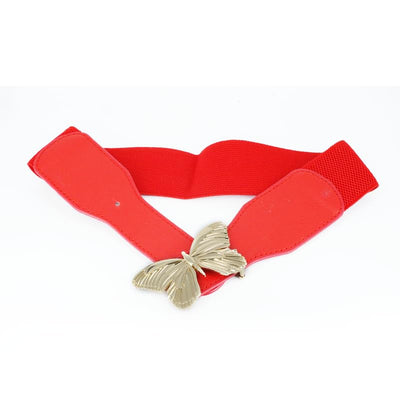 Redhorns Elastic Ladies Wide Belt#color_red