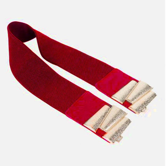 Redhorns Elastic Ladies Wide Belt#color_red