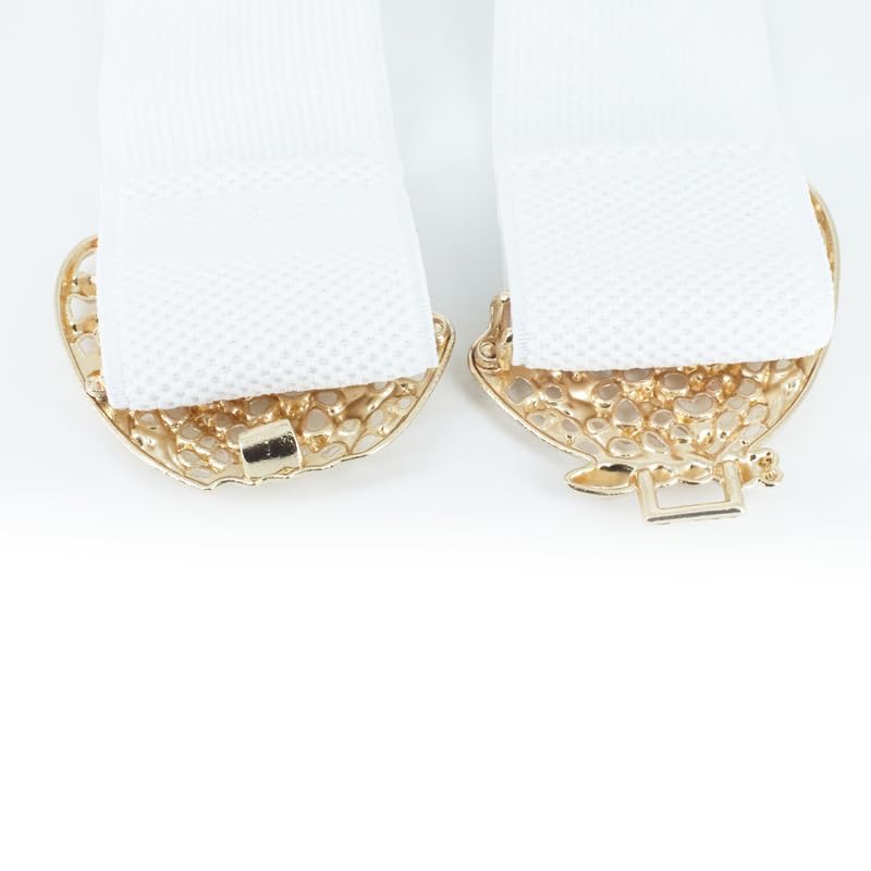 Redhorns Elastic Ladies Wide Belt#color_white