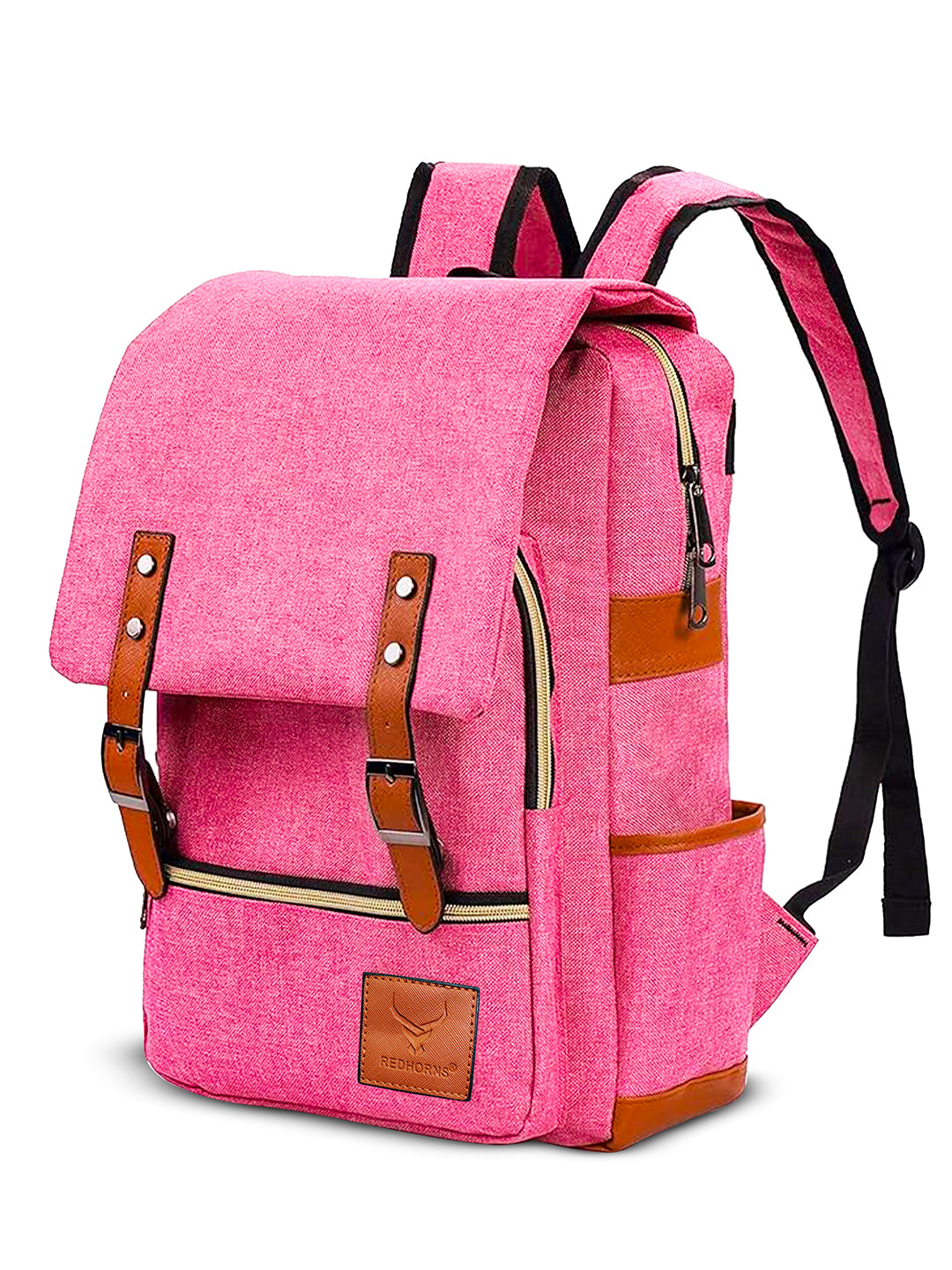 Canvas backpack vintage backpack vintage canvas#color_pink