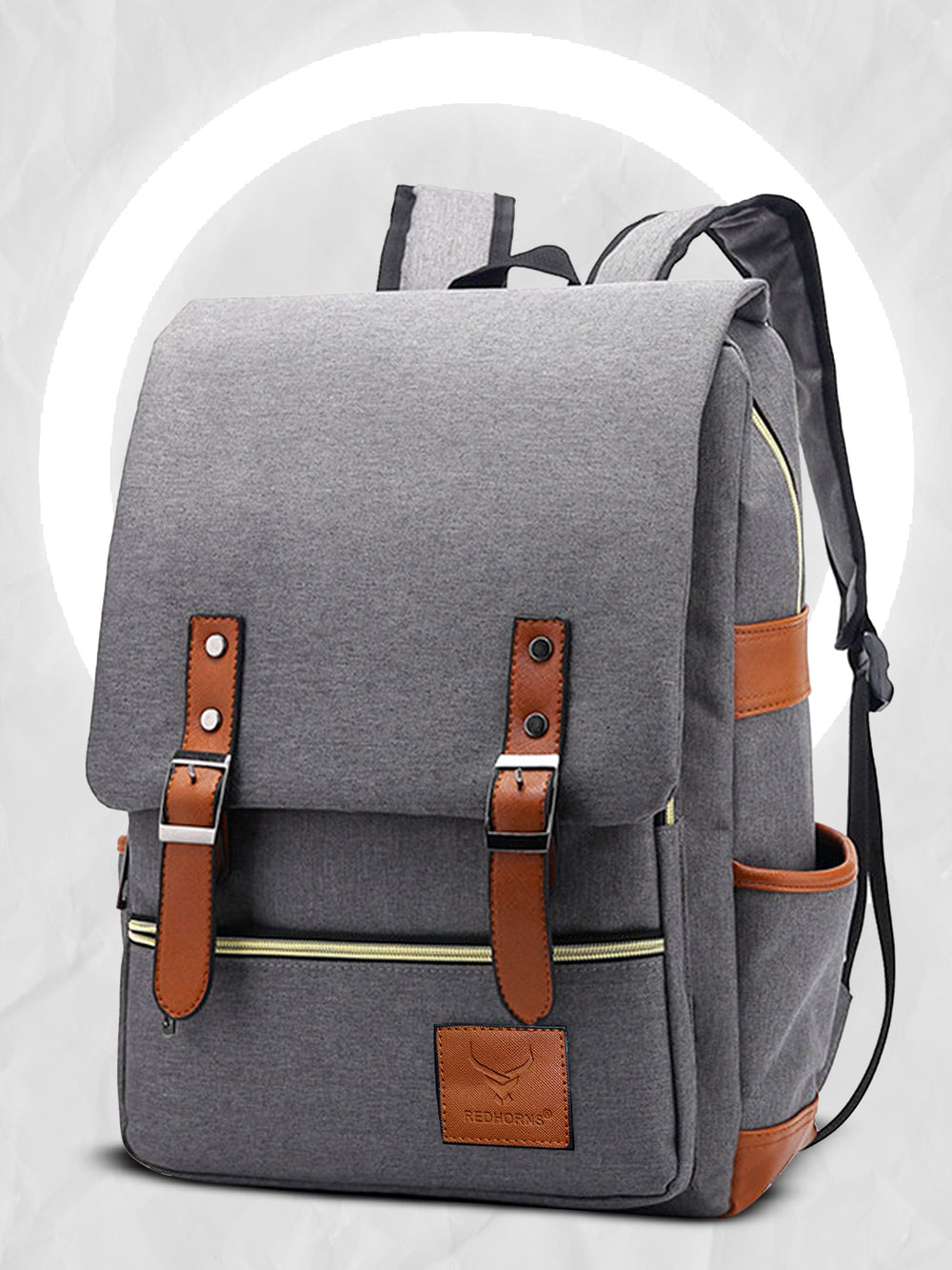 Canvas backpack vintage backpack vintage canvas#color_grey