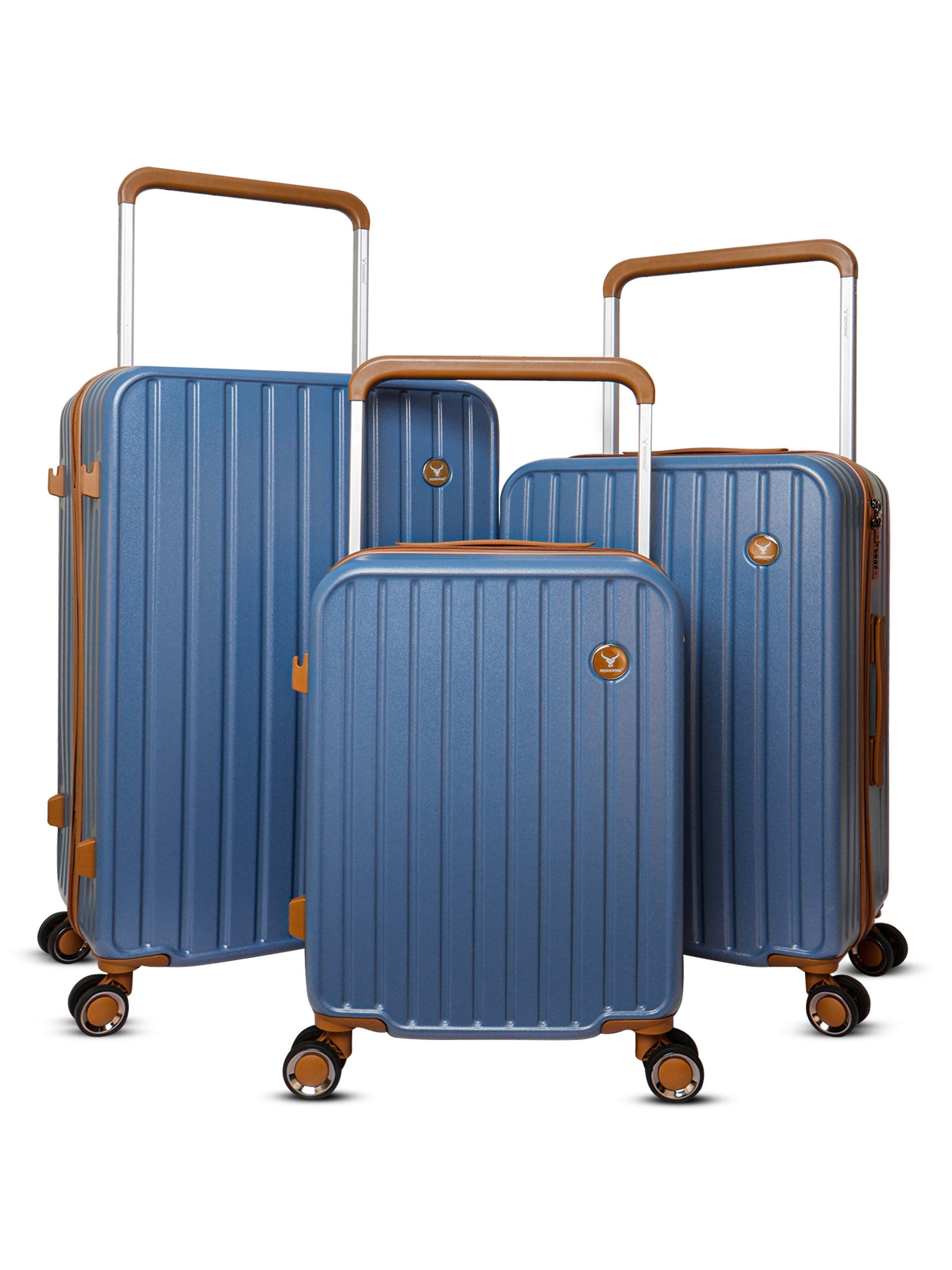 Polycarbonate Trolley Bag Set Of Blue