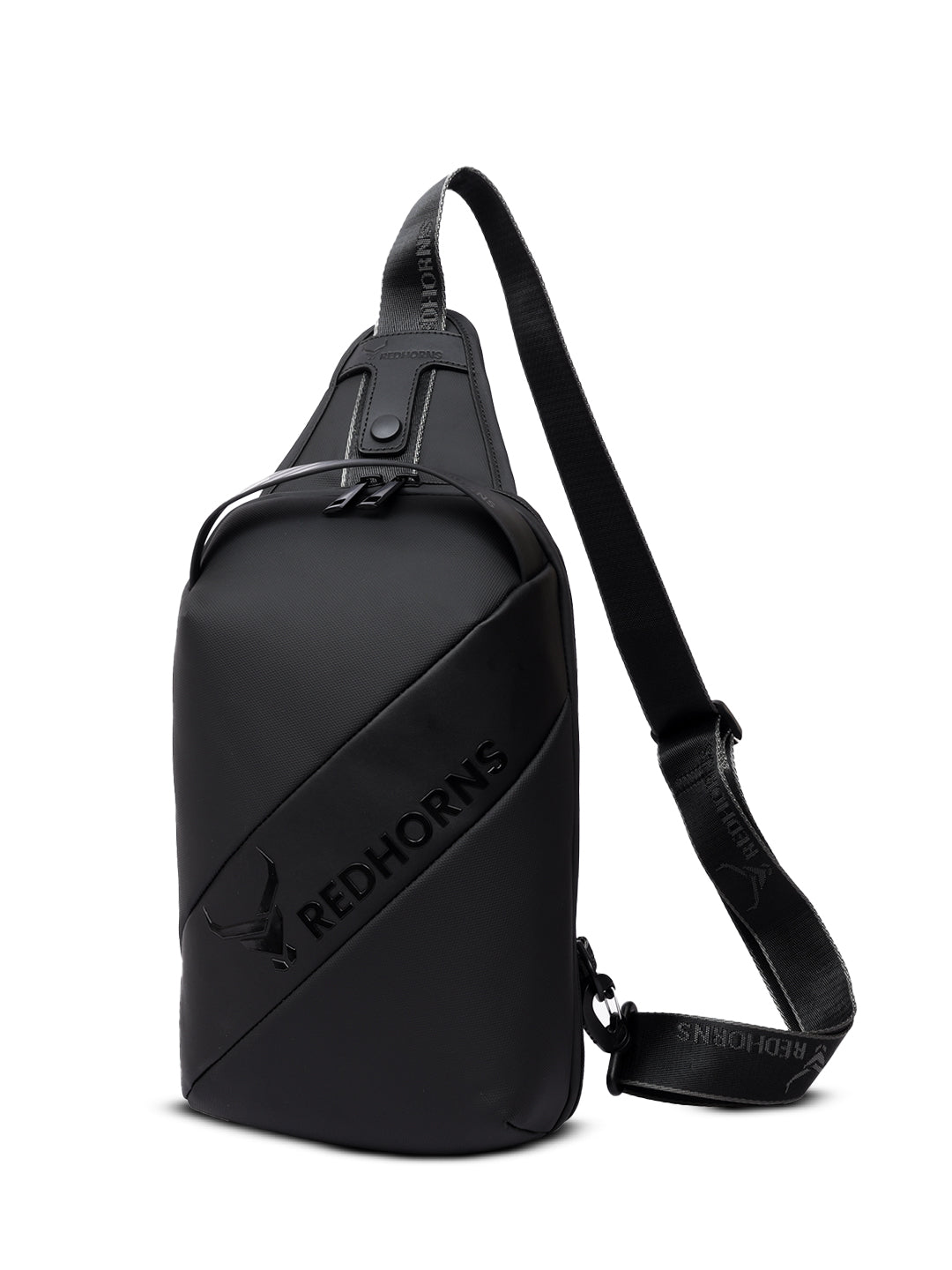 Waterproof antitheft sling bag#color_black