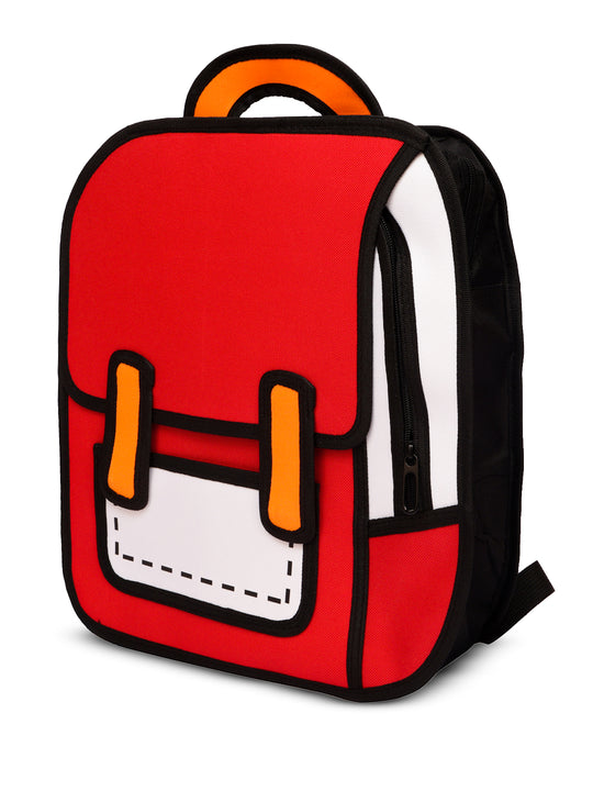 2D laptop bag#color_red