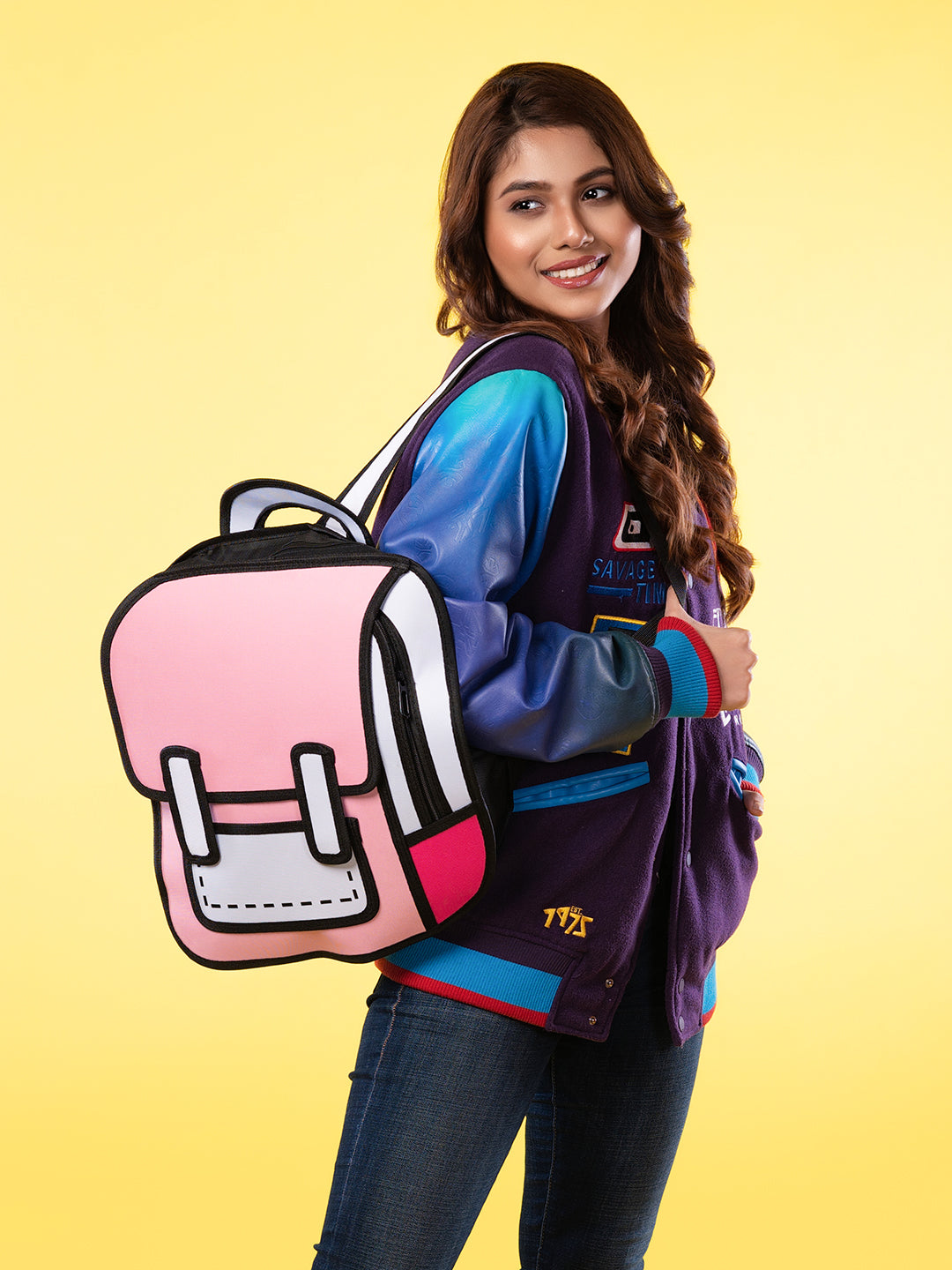2D laptop bag#color_pink
