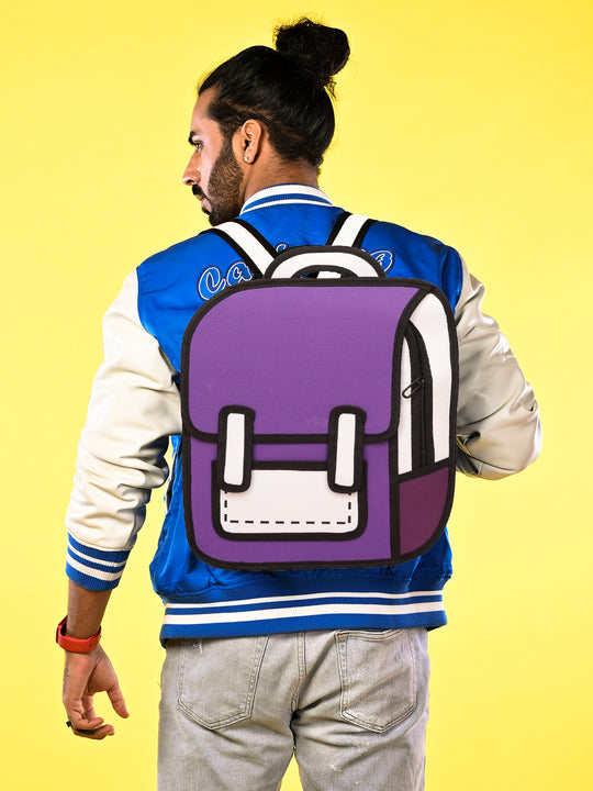 2D laptop bag#color_purple