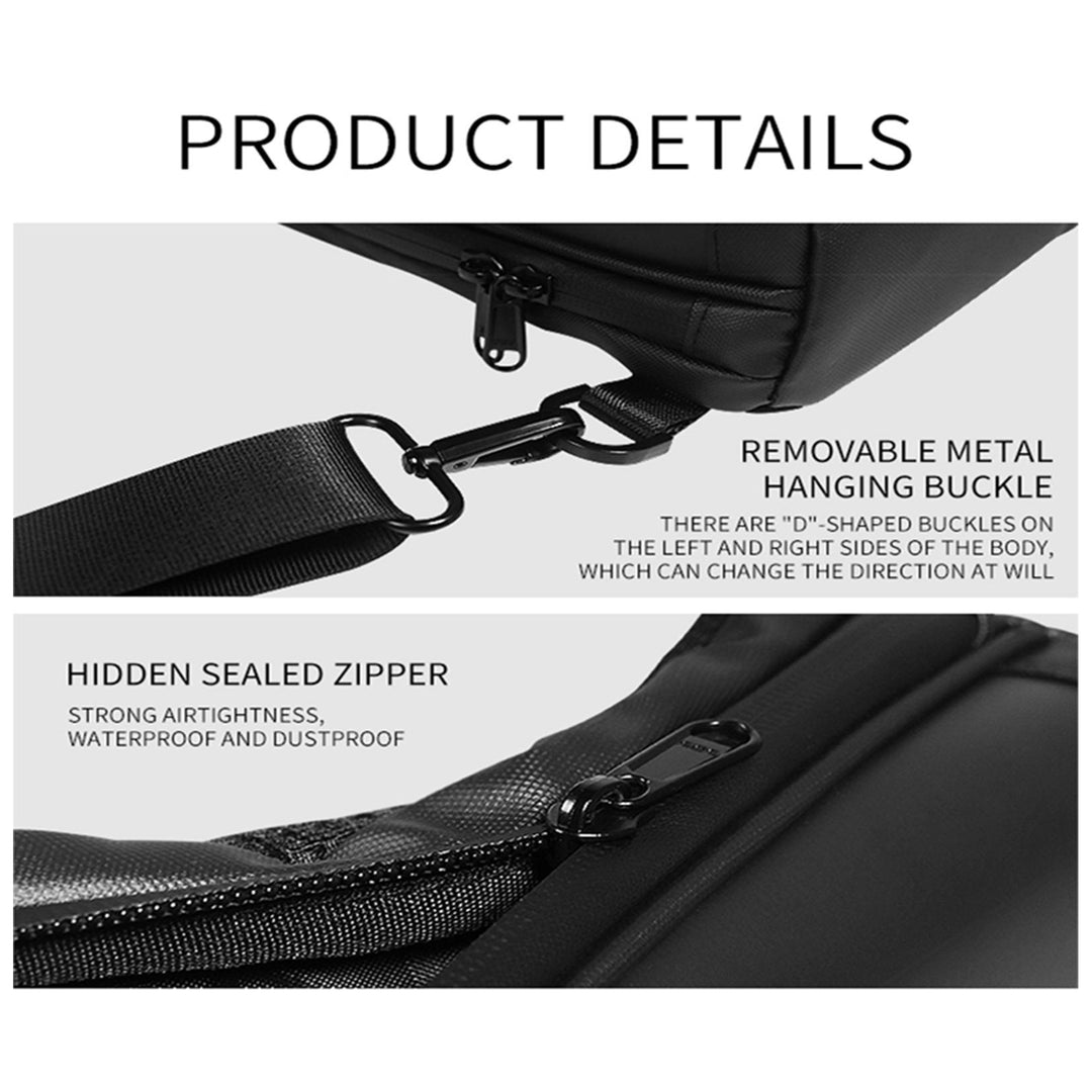 Waterproof Hard shell LED Screen Crossbody Sling Bag