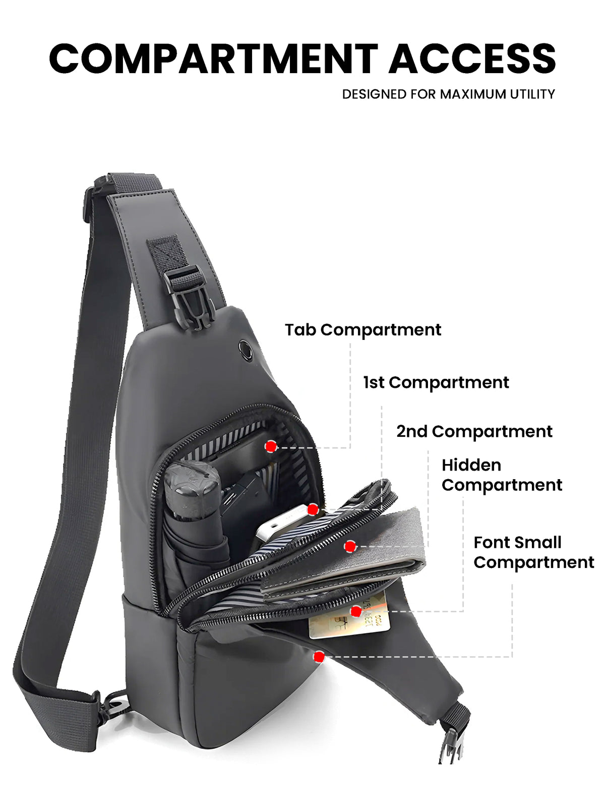 Vortex Crossbody Sling Bag