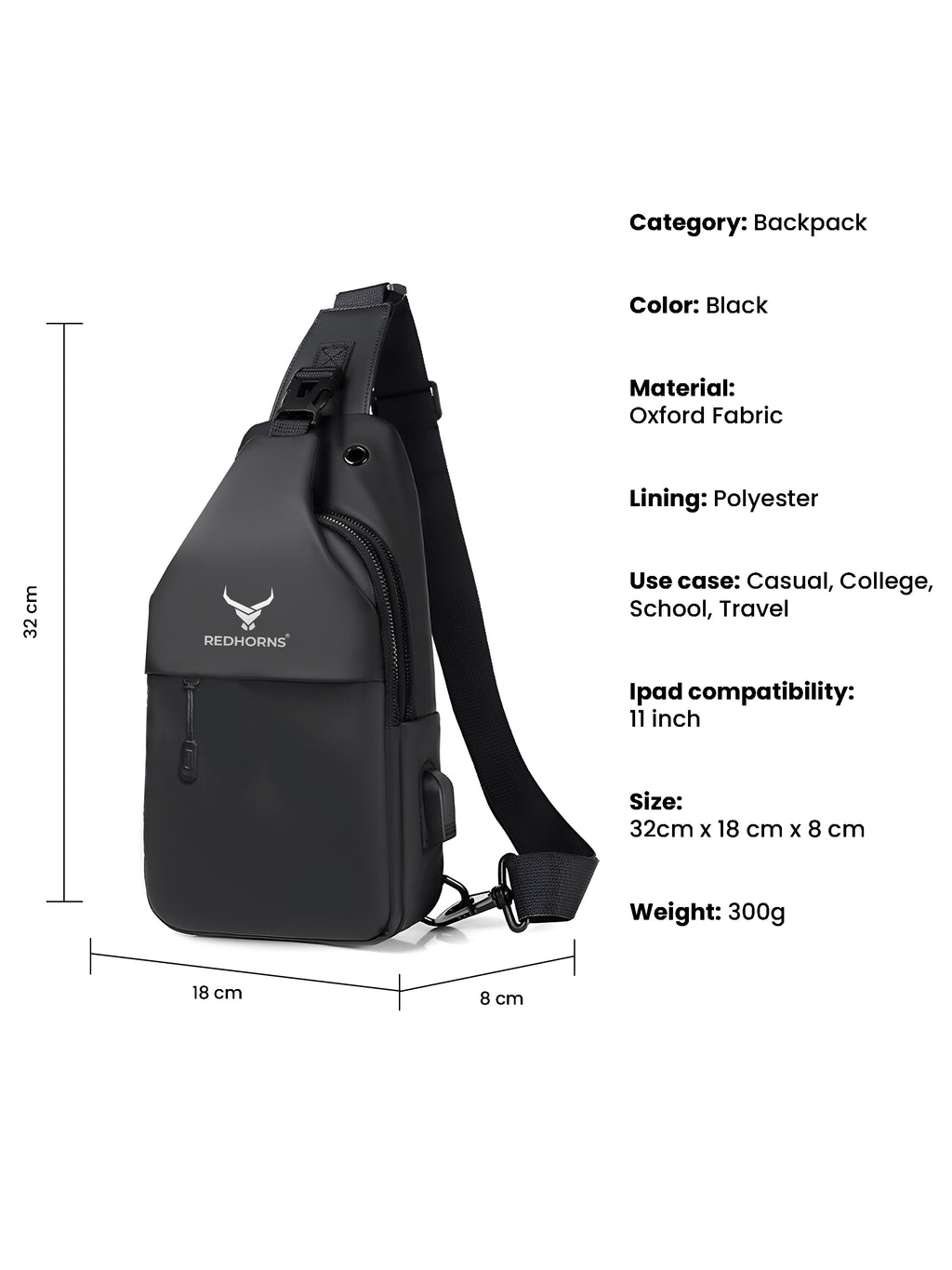 Vortex Crossbody Sling Bag
